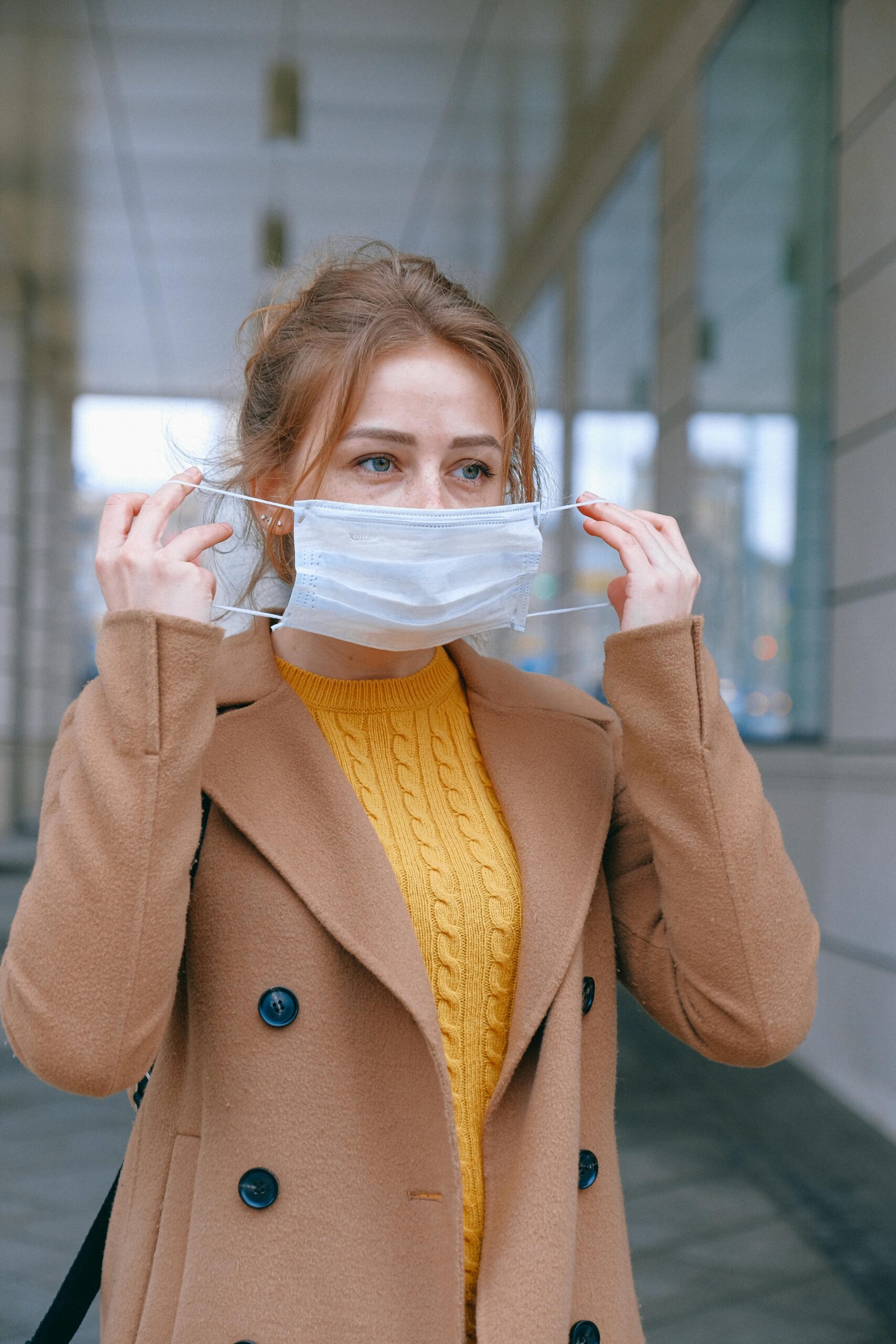 Wearing a face mask in public is a practical step in reducing the spread of the flu virus.